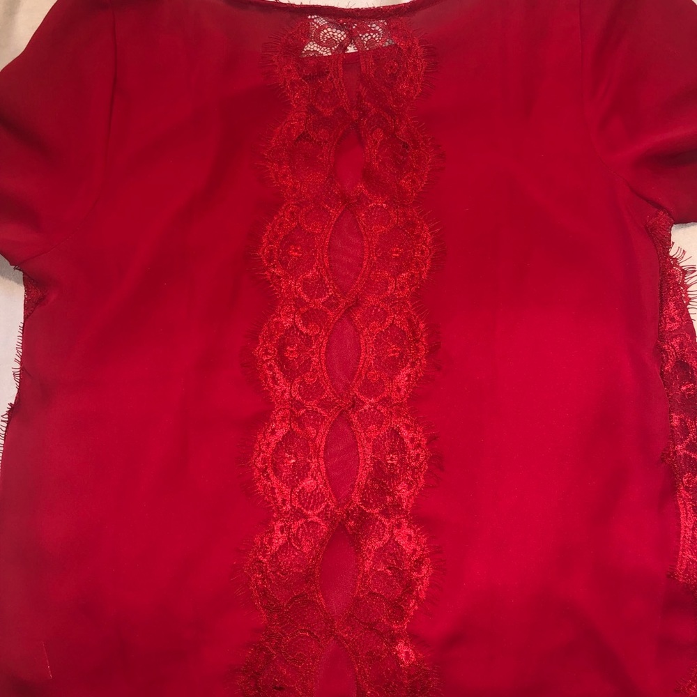Lace detail shirt